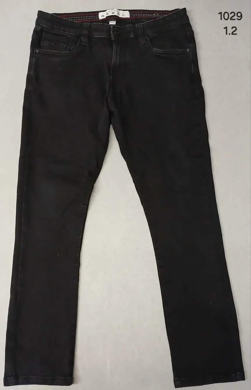 Artful Rebel (32x30) Black Jax Slim Stretch Straight Pants